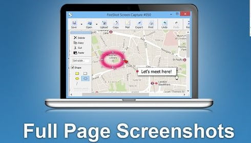 Screenshotul unei pagini Web completa