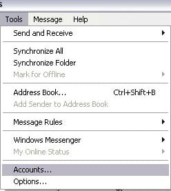 Configurare client de mail Outlook Express