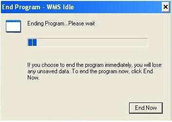 Ce trebuie sa faci cand ai eroarea End Program Wms Idle