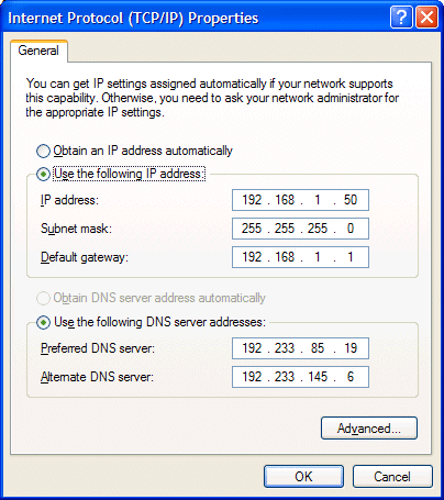 Cum setez IP static la calculator